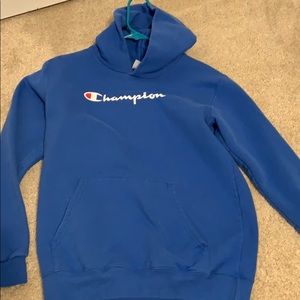 CHAMPION youth blue hoodie